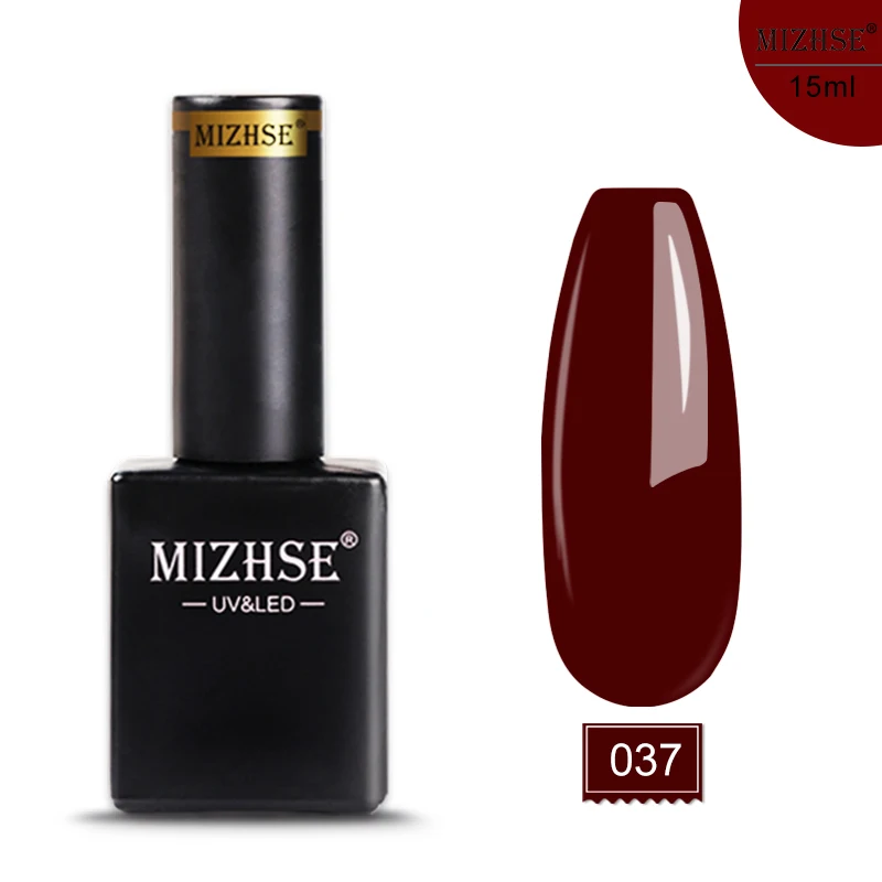 E037 MIZHSE, 15 мл, Гель-лак, УФ светодиодный лак для ногтей, для маникюра, 72 цвета, Гель-лак, Полупостоянный, отмачиваемый, УФ гель для ногтей, маникюр - Цвет: E037