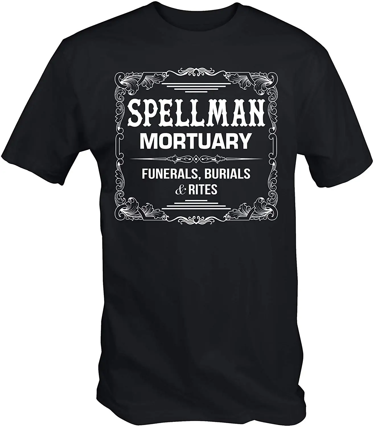 Для Мужчин's Spellman Mortuary футболка мужчин женщин свободная Размеры Топ Ajax забавные