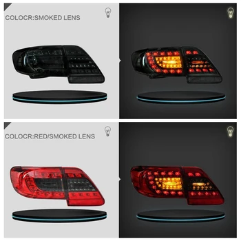 

VLAND factory for car tail light for COROLLA LED taillight 2011 2012 2013 with turn signal+reverse light+DRL+play and plug