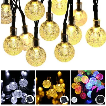 

30LEDs Globe Bulb Festoon String Lights Outdoor Waterproof Ball String Christmas Garland Wedding Garden Party