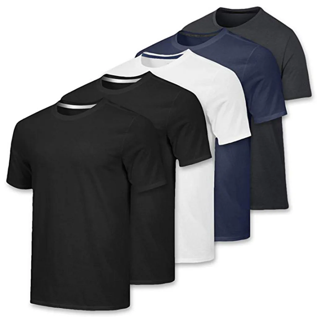 5 In 1 Set Casual T-shirts Male Training Clothes Sports Quick-dry Short ...