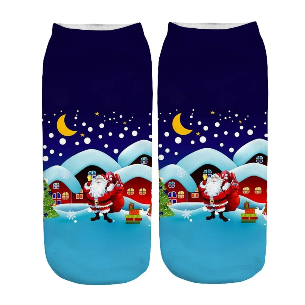 Креативные носки с принтом; милые теплые модные спортивные домашние хлопковые носки для сна; сезон осень-зима; праздничный подарок для отдыха