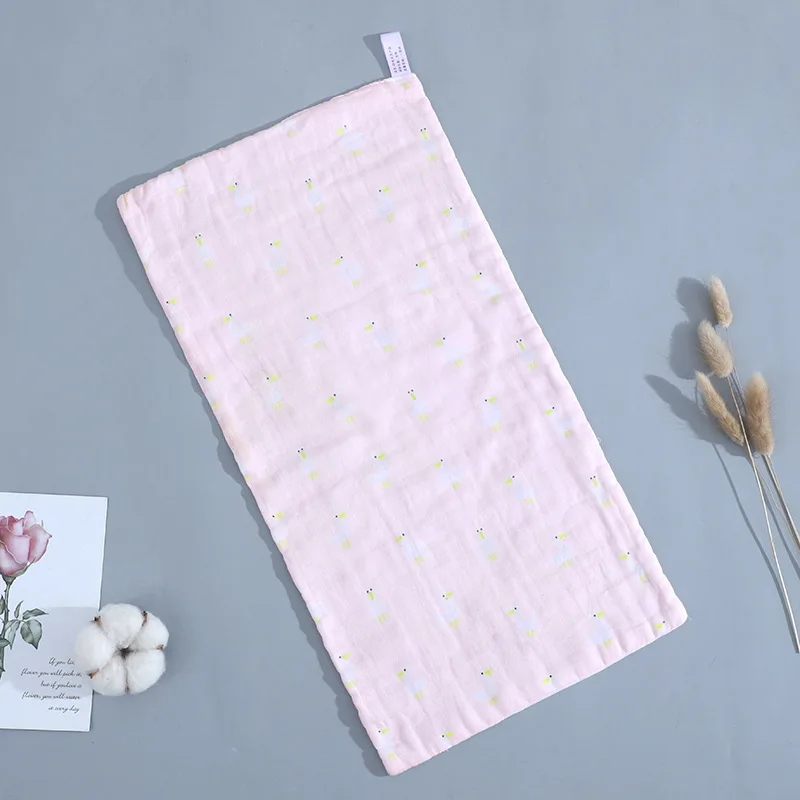 Pink 25 см* 50 см муслиновое хлопковое детское полотенце s шарф пеленание банное полотенце носовой платок для новорожденного купания кормление лицо мочалка - Цвет: Pink