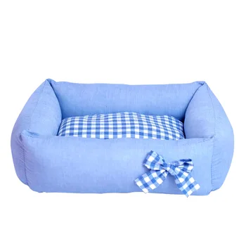 

Square Bowknot Cute Sofa Nest Pet Cushion Cat Litter Kennel Sleep Nest Nest Cushion Dog Beds Dog Beds for Small Dogs