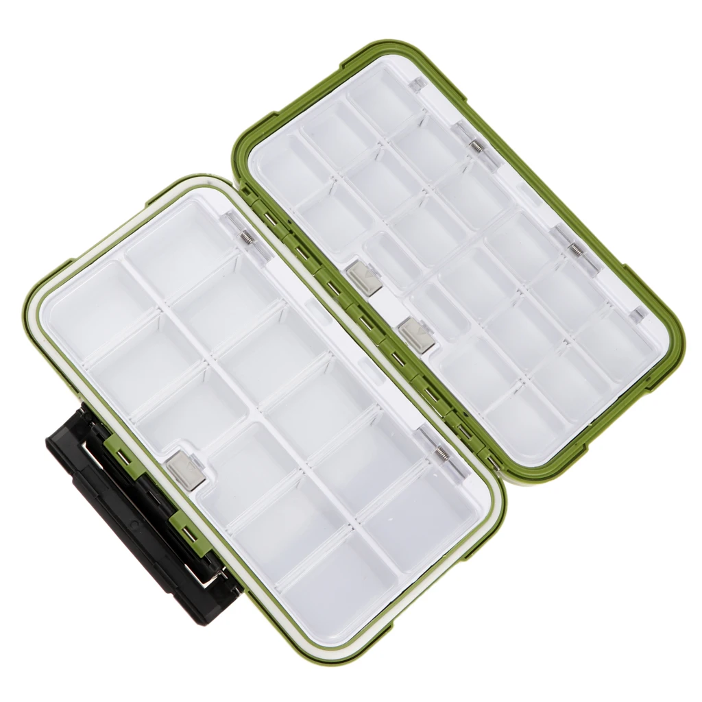 Premium Waterproof Plastic Fishing Hooks Lures Baits Tackle Storage Organizer Box Case- C Type