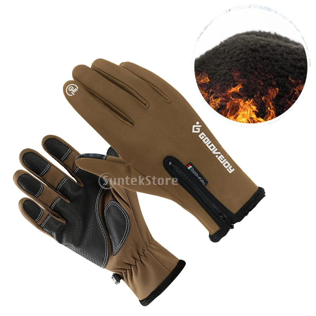 Nylon Windproof Fishing Hunting Cycling Gloves Winter Warm Gloves Hunting Gloves