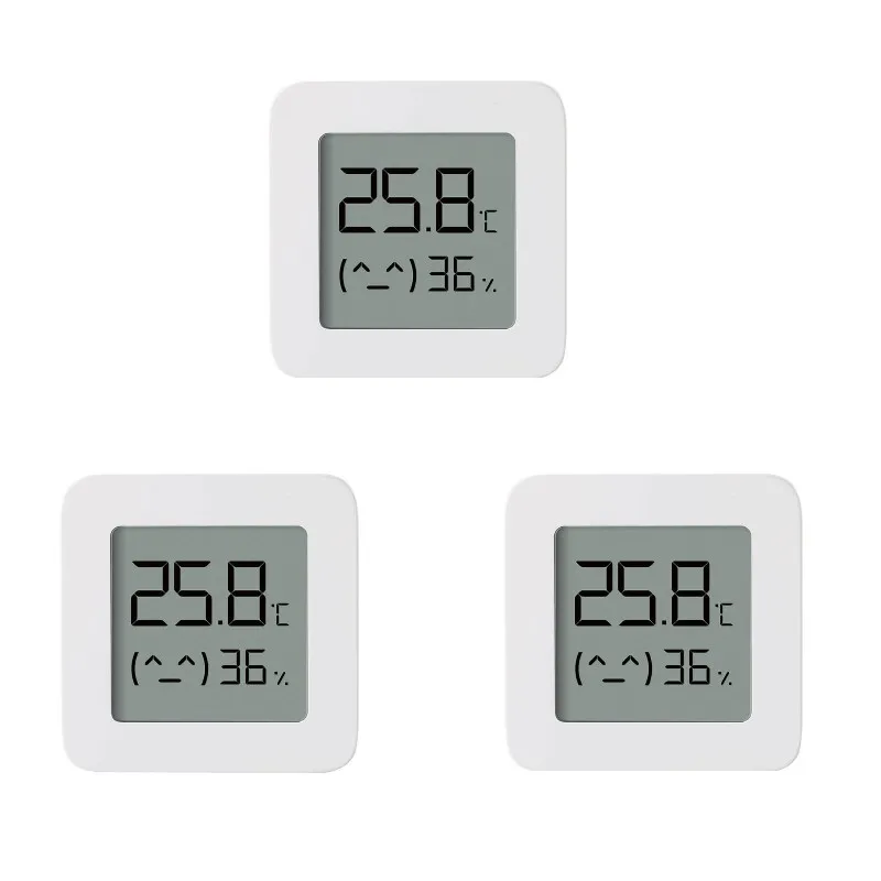 Xiaomi Mijia Bluetooth термометр 2 беспроводной умный электрический цифровой гигрометр термометр работает с приложением Mijia - Цвет: 3Pcs