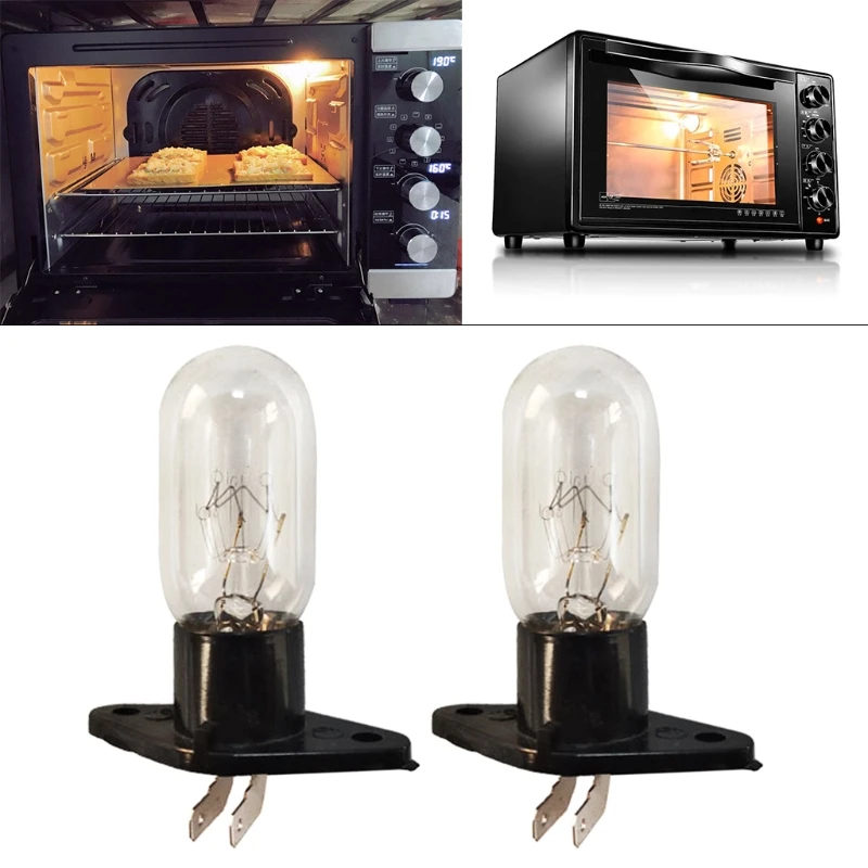 2A 240V 25W Lighting Bulb for Microwave Oven Refrigerator with Holder