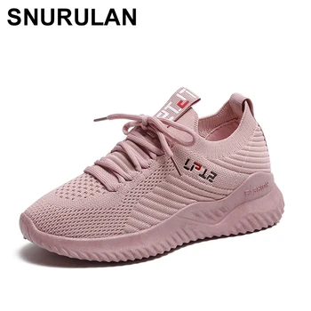 

SNURULAN New Style Tennis Shoes Women Sneakers Breathable Tenis Con Plataforma Mujer Femme Turnschuhe Feminino Sport Shoes Free
