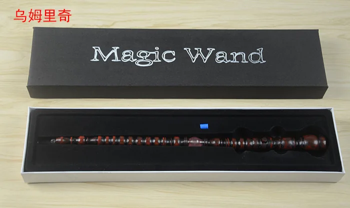 9 Harri Potter игрушки на палочках 36 см светящаяся металлическая волшебная палочка хогварт популярные подарки с подарочной коробкой Косплей настоящие Волшебные эффекты детская игрушка - Цвет: 9