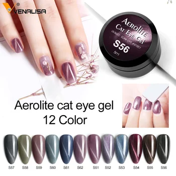 

2020 New Arrival Venalisa Galaxy Starry Aerolite Cat Eye Gel Polish Painting Gel Varnish Soak off UV LED Chameleon Nail Lacquer