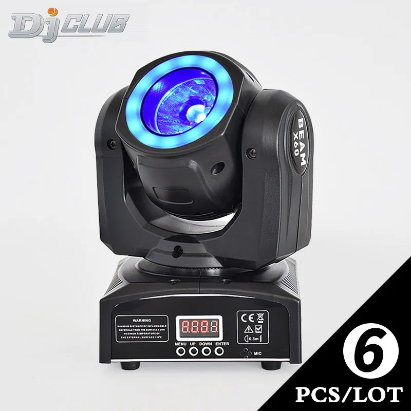 

Mini Rgbw 4In1 Chip 60Watt Moving Head Light High Power Quad Led Disco Bar Dj(4Pcs/Lot)
