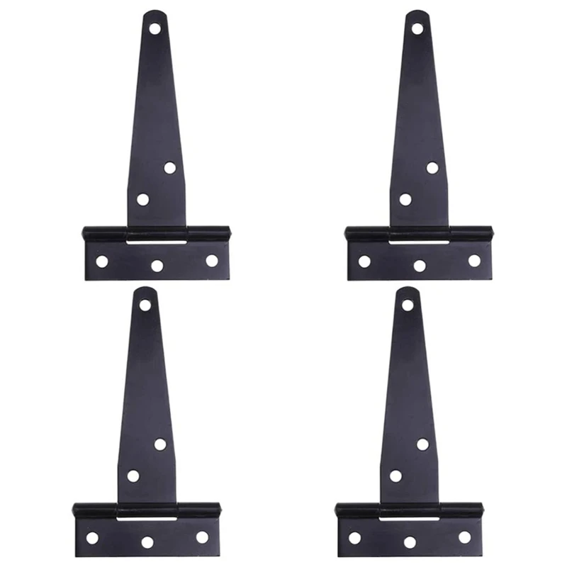 GTBL 4 PCS 6 Inch Heavy Duty Door Hinges T-Strap Tee Shed Hinge Gate Hinges for Wooden Gates door hinges