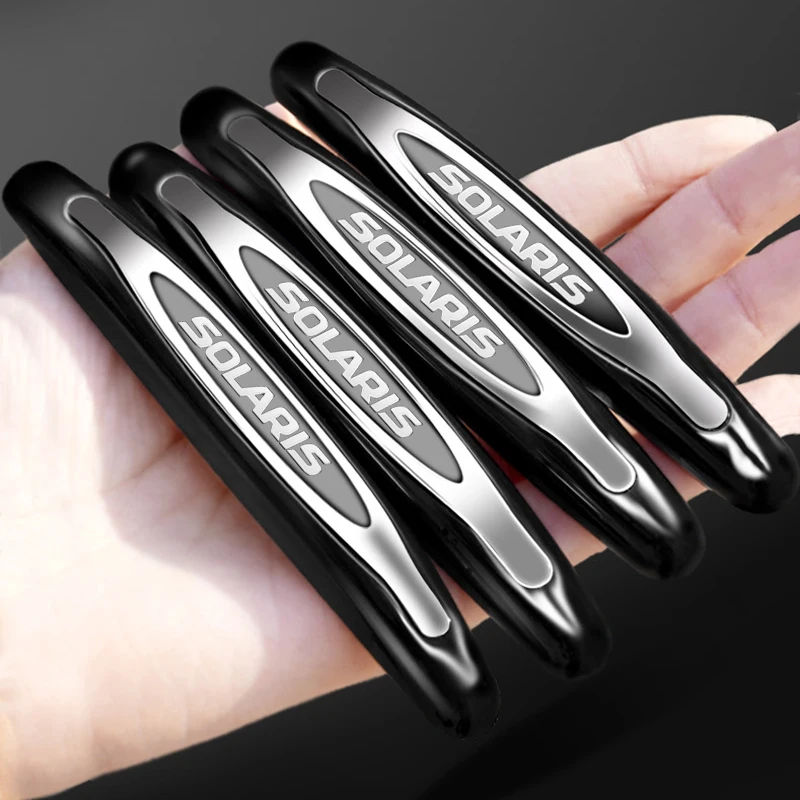 4Pcs Car Door Anti-Collision Bumper Strip Guards Side Edge Protector Sticker For Hyundai solaris | Автомобили и мотоциклы