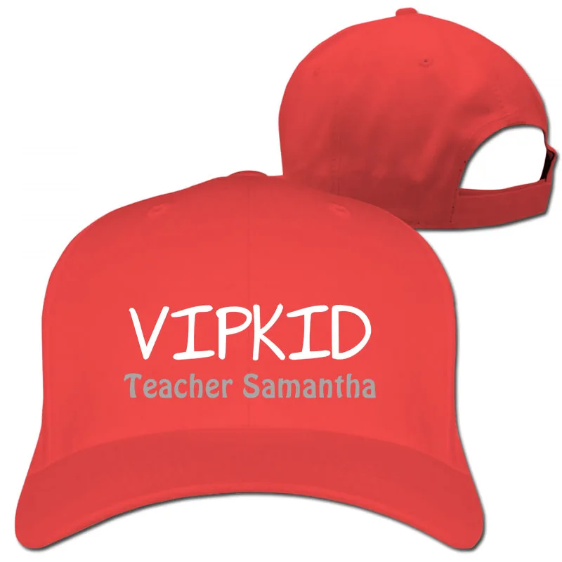 Персонализированная бейсбольная кепка для мужчин и женщин vipkid, модная Регулируемая Кепка - Цвет: 1-Red