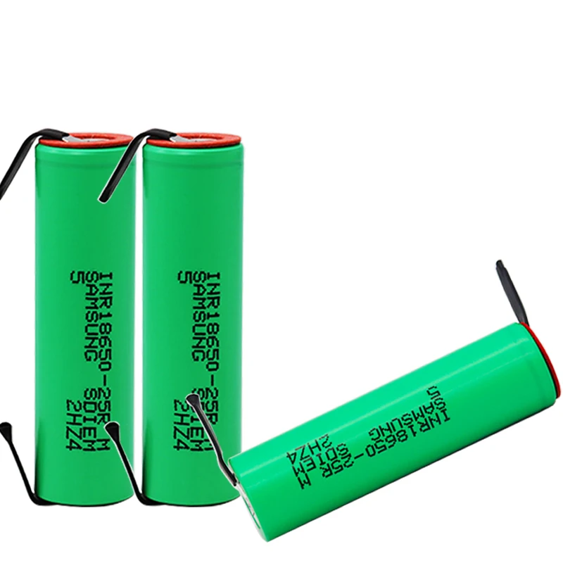 2/3/4/6/10 шт. для samsung 18650 2500 мАч батарея INR18650 25R 20A разряда литиевые батареи+ DIY Никель