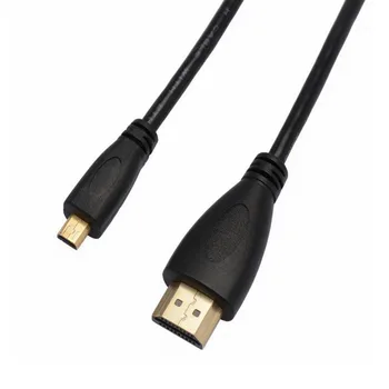 

Camera Male-Male Tablet HDTV Phone GoPro XBOX PS3 Micro HDMI to HDMI Cable Gold Plated 0.5m 1m 1.5m 2m 5m 10m