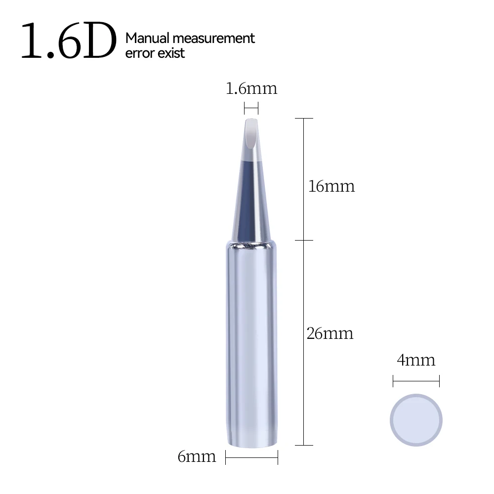 900M-T Soldering Iron Black Tips Repalcement for Soldering Iron Station Handle 8786D 853AAA 995D+ ect electrode rod