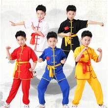 Традиционная китайская одежда для мальчиков ушу, детская одежда для кунг-фу, сценический костюм для народных танцев, праздничная одежда, костюм в стиле Тан