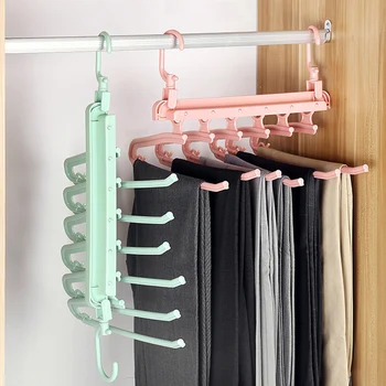 

Hanger Storage Rack Multiple Layers Wardrobe Pants Hanging Multifunction for Home FP8