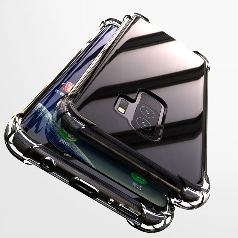 Shockproof Clear Case For Samsung Galaxy S10 S10E Note 10 phone cases for A10 A10s A20 A20s A30 A30s A50 A40 A80 A90 Phone Cover | Мобильные