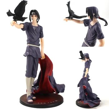 

25cm Naruto Shippuden Uchiha Itachi with Crow PVC Action Figure Collection Model Toys Doll