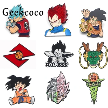 

10pcs/lot J1282 Dragon Ball Lapel pins Creative Brooches women Hat Pin Men's Jackets Backpack Badge enamel Metal Brooch Jewelry