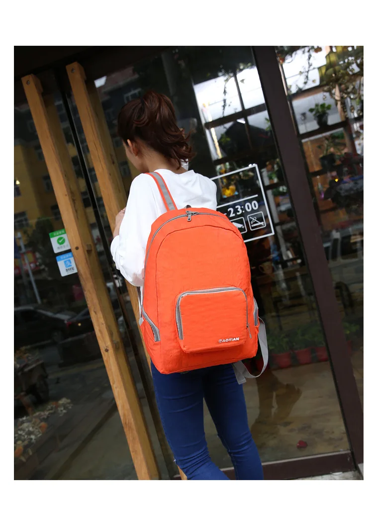 New Style Outdoor Folding Backpack AOTIAN Waterproof Nylon Ultra-Light Storgage Bag Manufacturers 1074