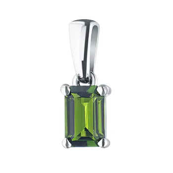 

Silver Pendant with хромдиопсидом э06п040507001