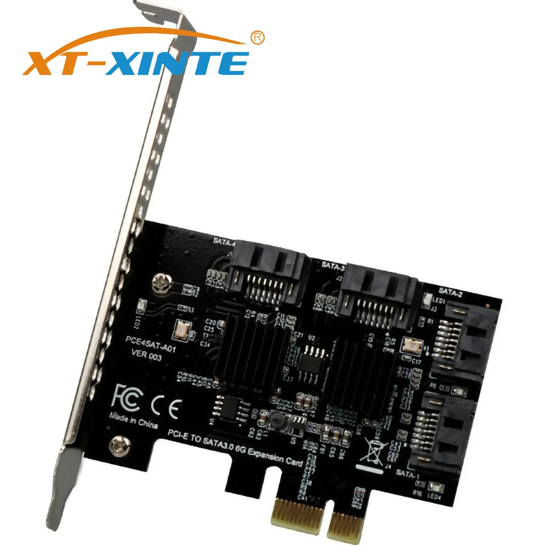 XT-XINTE PCIE для SATA карты концентратор контроллер SATA3 PCI-E/PCIE SATA 3 PCI Express SATA 4 порта адаптер мультипликатора