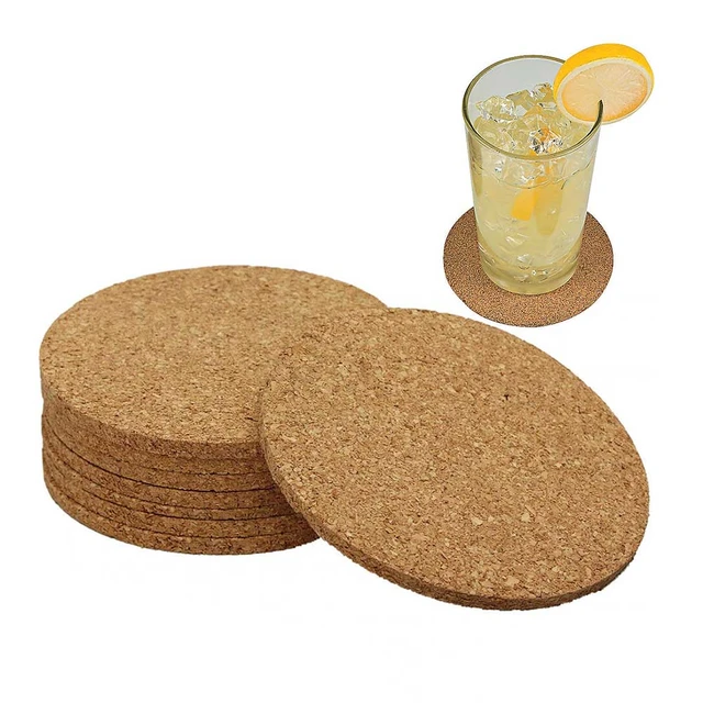 Cork Blanks 3.5 Inch Cork Coasters Natural Cork Ready to Engrave Blanks 