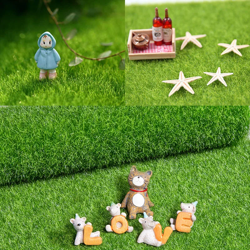 openbaar Won zwaar Groene Kunstmatige Gazon Grasmat Tapijt Nep Zode Micro Landschap Huis Tuin  Decoratie Real Touch Moss Gazon Gras 15X15cm 30X30Cm|Kunstmatige Planten| -  AliExpress