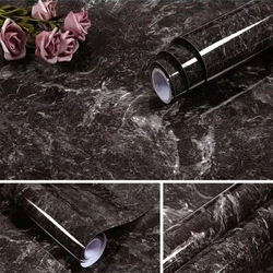 Marble Wallpaper Contact Paper Waterproof Oil-proof Wall Stickers PVC Self Adhesive Kitchen Cupboard Countertop Room Home Decor