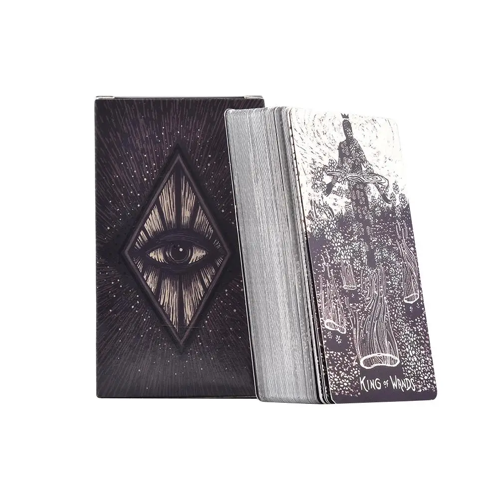 

79PCS Dark Tarot Cards Light Visions Tarot Cards English Version Mystery Divination Card Game For Women Board Game Cards