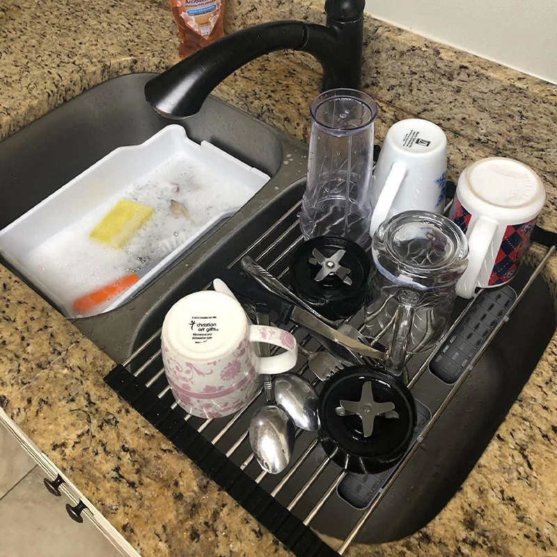 Foldable Stainless Steel Sink Organiser