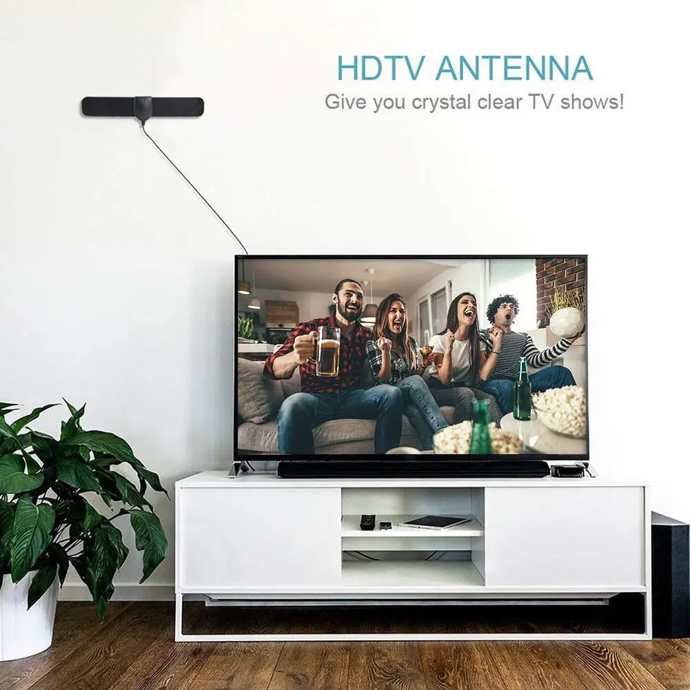 150 км внутренняя ТВ антенна DVB-T2 ATSC 4K 1080P HD Цифровая антенна усилитель сигнала спутниковый приемник Встроенная Автомобильная ТВ антенна