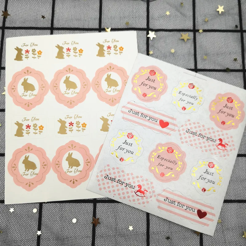 Наклейка Just for You 10 листов For s Rabbit сделай сам ручная работа для подарка упаковки