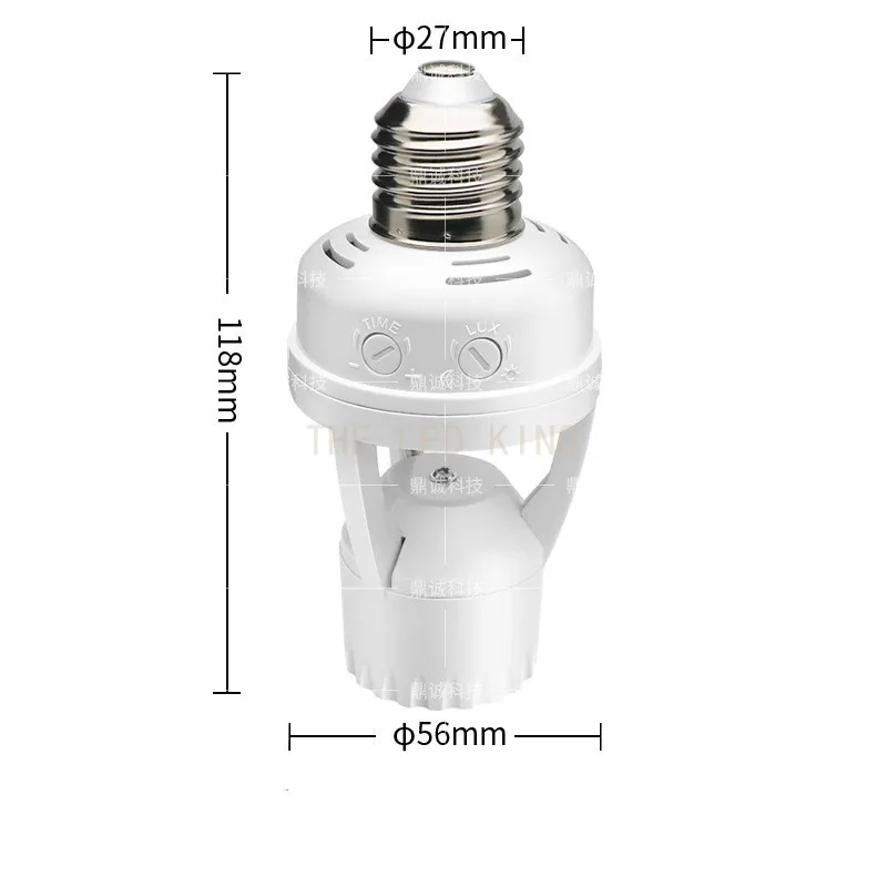 LED Lights 360 Degrees PIR Human Induction Motion Sensor LED Night Lamp Socket Base E27 AC 110V-220V Delay Time Adjustable