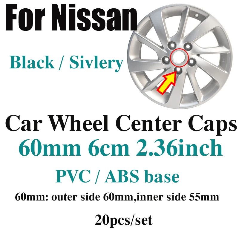 

20pcs 60mm 2.36inch original Car Rims Wheel Hub Center Covers Auto Badge For Citroen Wheels PicassoC2/C3/C4C5/C6/C8/DS3/DS4/DS5