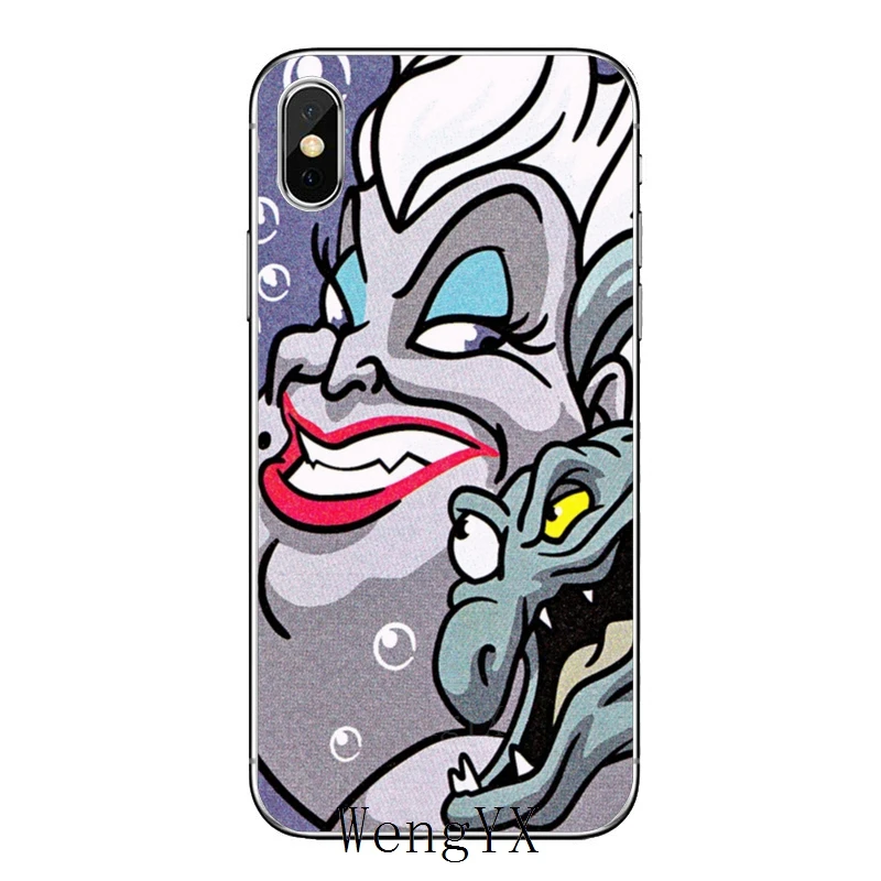 Ursula Русалочка для iPhone 11 pro XR X XS Max 8 7 6s plus SE 5s 5c iPod Touch 5 6 прозрачный чехол