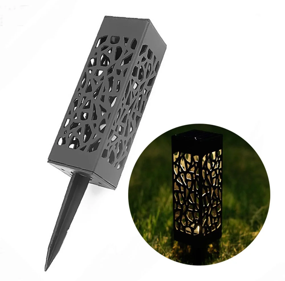 

Solar Street Light Outdoor Rectangular Waterproof LED Landscape Light Plug-in Light Exquisite Hollow