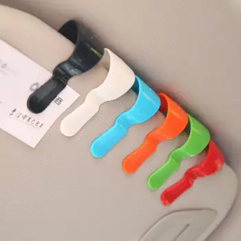 

2Pcs Universal Car Visor Note Clip Conveniet Vehicle Visor Sunglasses Glasses Card Pen Holder Paper Ticket Clamp