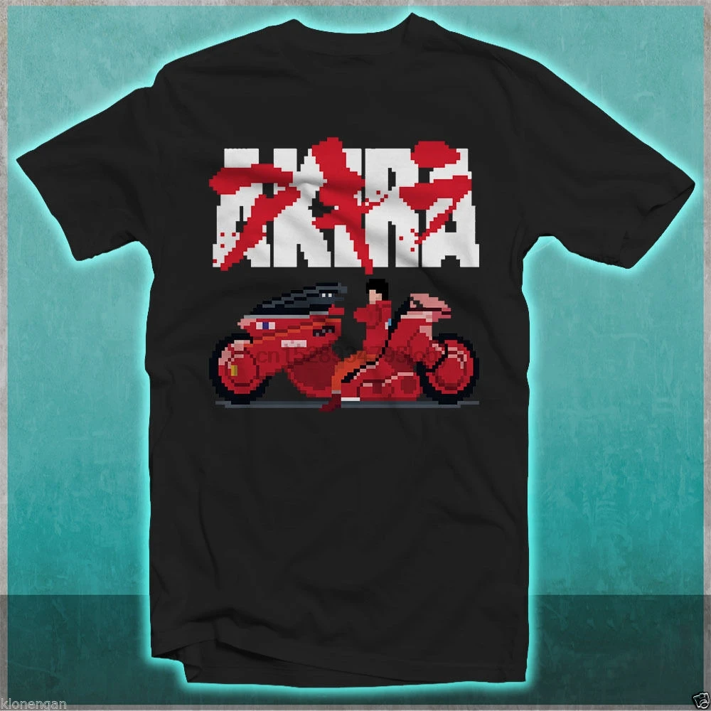 

Akira Shotaro Kaneda Japan Anime Manga Pixel Art 8-bit 16-bit T-shirt Size S-5XL