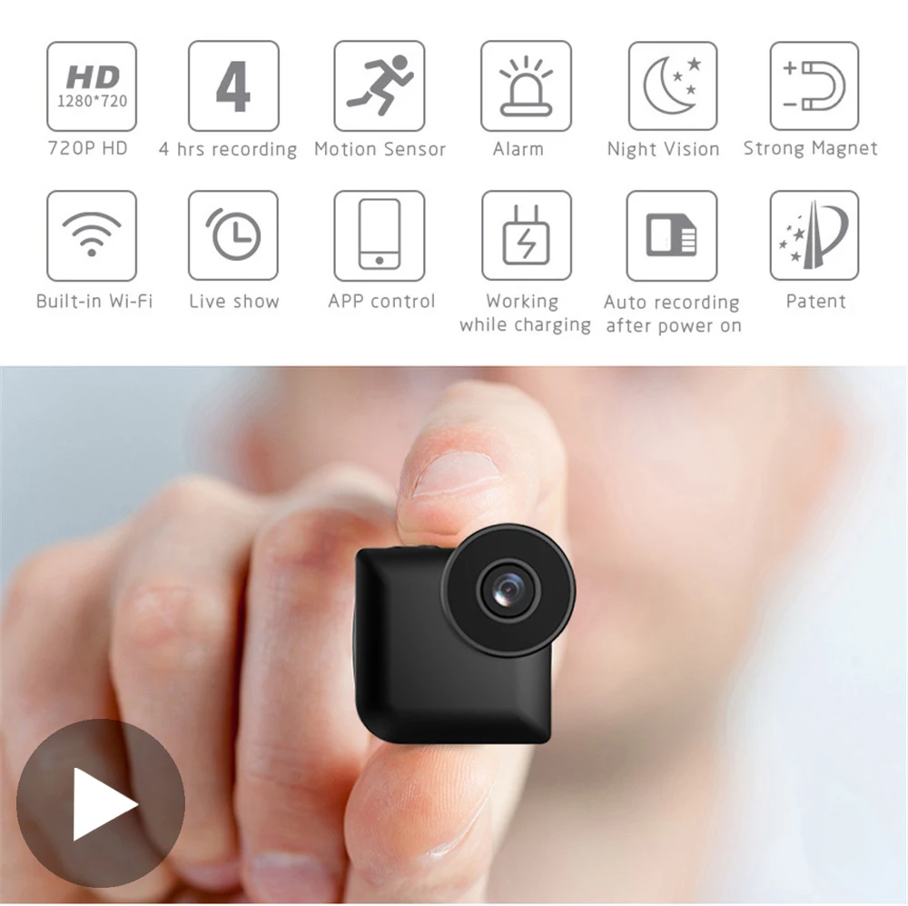 Микро wi Fi домашняя беспроводная видео CCTV мини камера видеонаблюдения с Wifi ip Wi HD