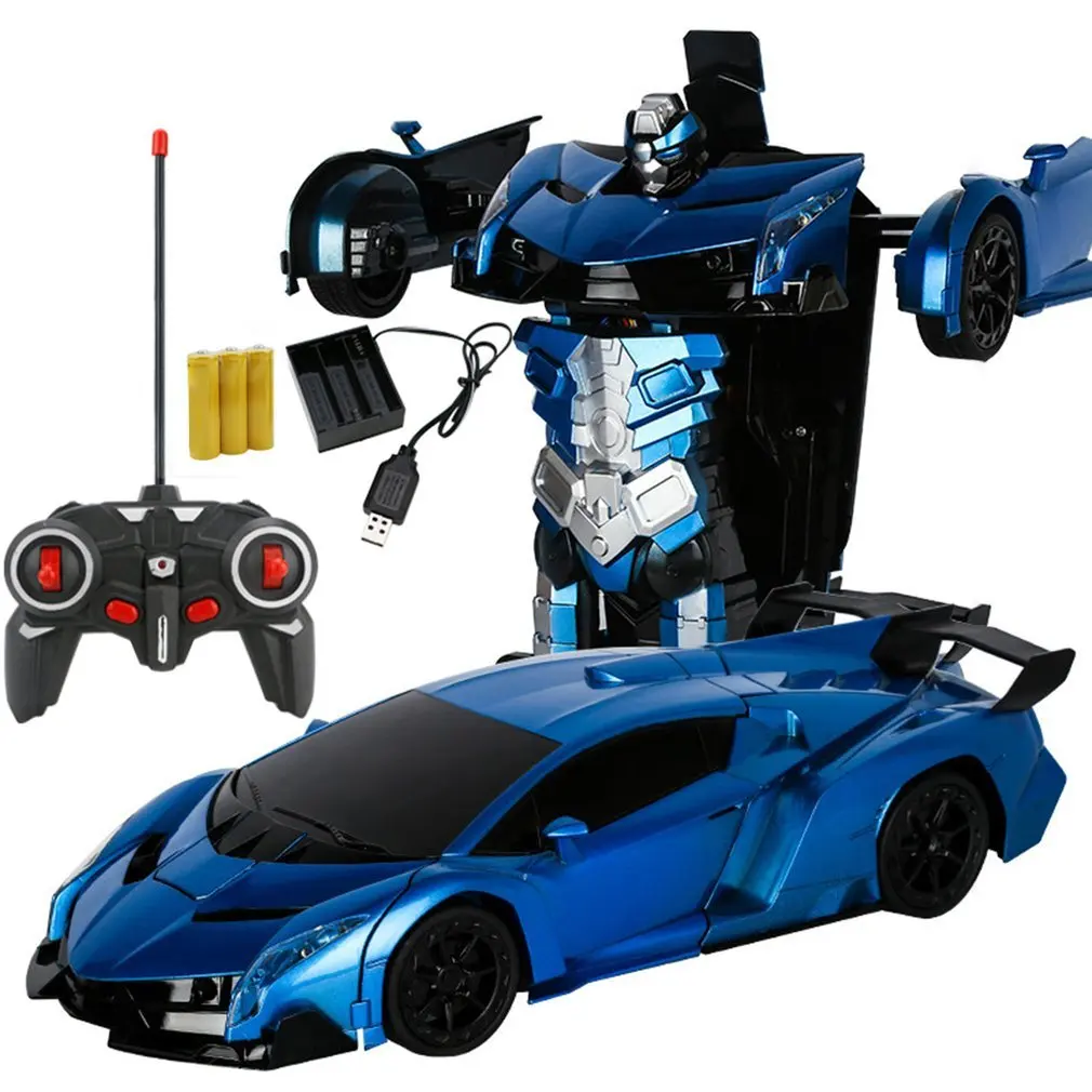 

Car Transformation Robots Sports Vehicle Model Robots Toys Wireless Charging Cool Deformation Car With Battery Kids Toys