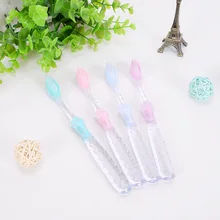 Зубная щетка для взрослых Европа Jiajie 520 Бытовая мягкая щетина прозрачный стержень зубная щетка для ухода Одиночная