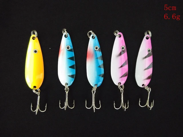 Lot 30pcs Mixed Metal Fishing Lures Assorted Spoon Spinner Hooks