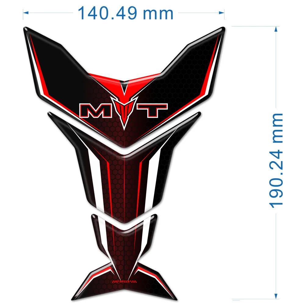 Kit Autocollant Résine Gel 3D Protections Compatible X Réservoirs Moto Yamaha MT-10