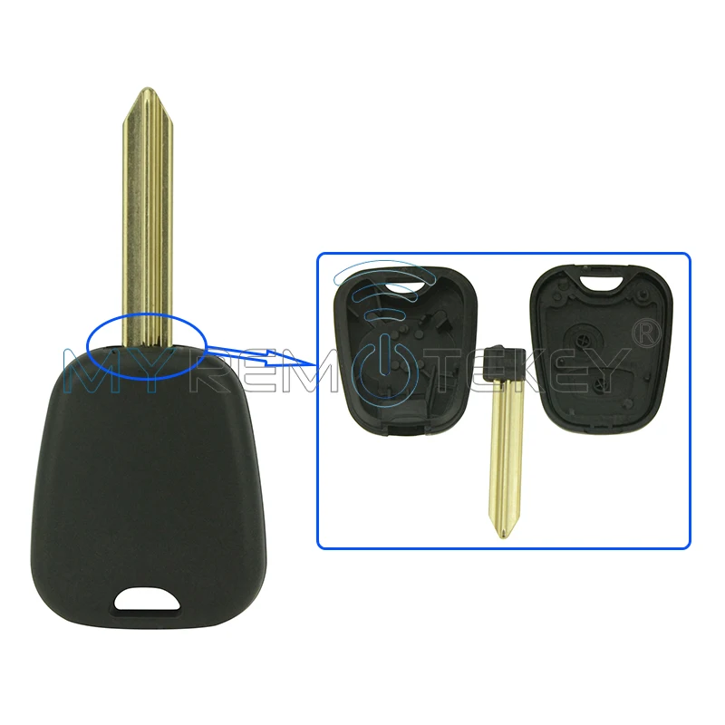 Llave Mando A Distancia 3 Botones 433MHz Para Citroën Berlingo, Peugeot Partner, Toyota Proace (con Chip ID51/HU83)