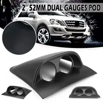 

2/3Hole Gauge pod 52mm 2 inch Car Dual/Triple Dash Gauge Meter pod ABS Plastic Dashboard Mount Holder pod Carbon/Black Durable